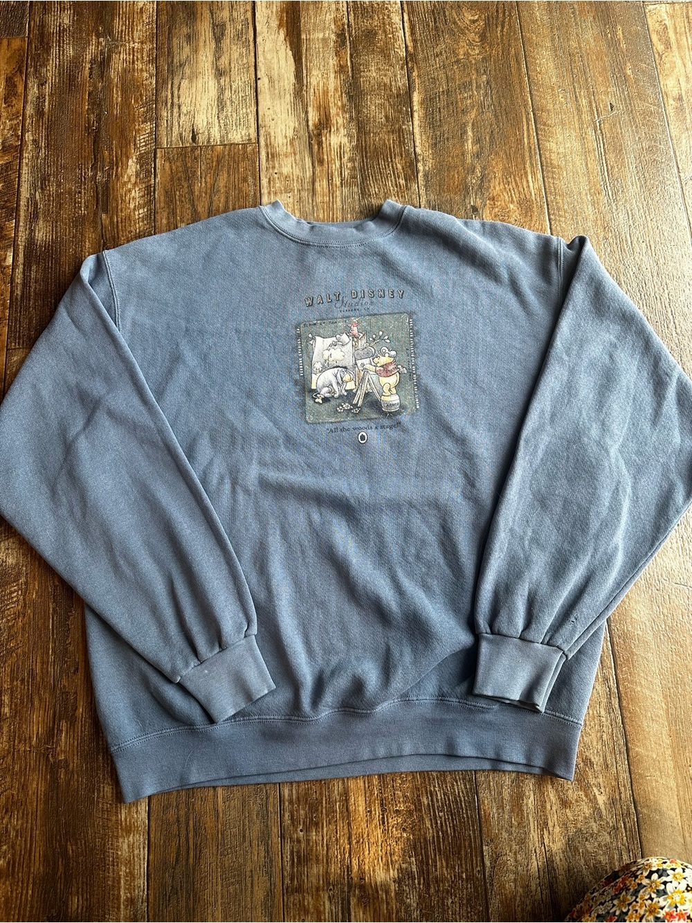 90s Vintage Winnie The Pooh Crew Neck Disney Store Studios Movie Graphic Sz S